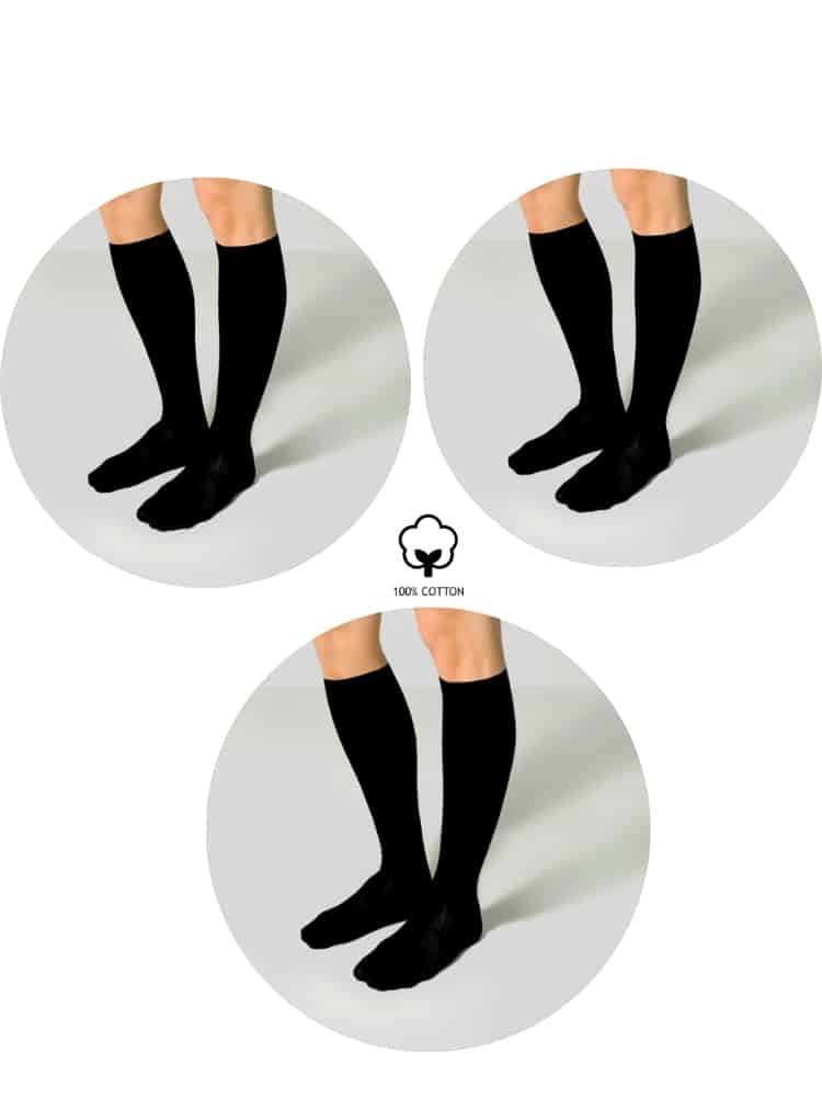 Πακέτο 3 Ανδρικές Κάλτσες Τεχνολογίας Συμπίεσης Classic 18-22 mmHg – με βαμβάκι