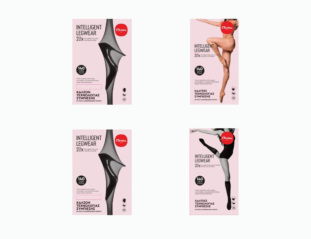 Πακέτο 2 Καλσόν + 2 Κάλτσες Τεχνολογίας Συμπίεσης 140 DEN