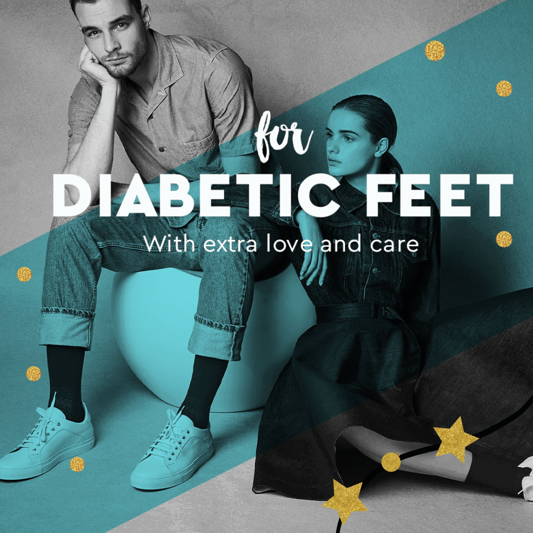 Πακέτο 3 Κάλτσες για διαβητικούς και άτομα με ευαίσθητα πόδια