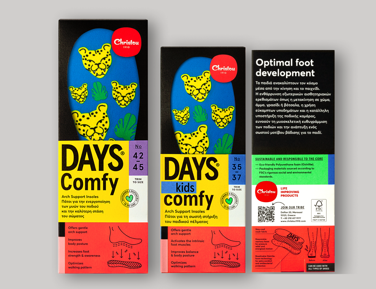 Super Black Friday Πακέτο 4+4 Ανατομικοί Πάτοι Days Comfy