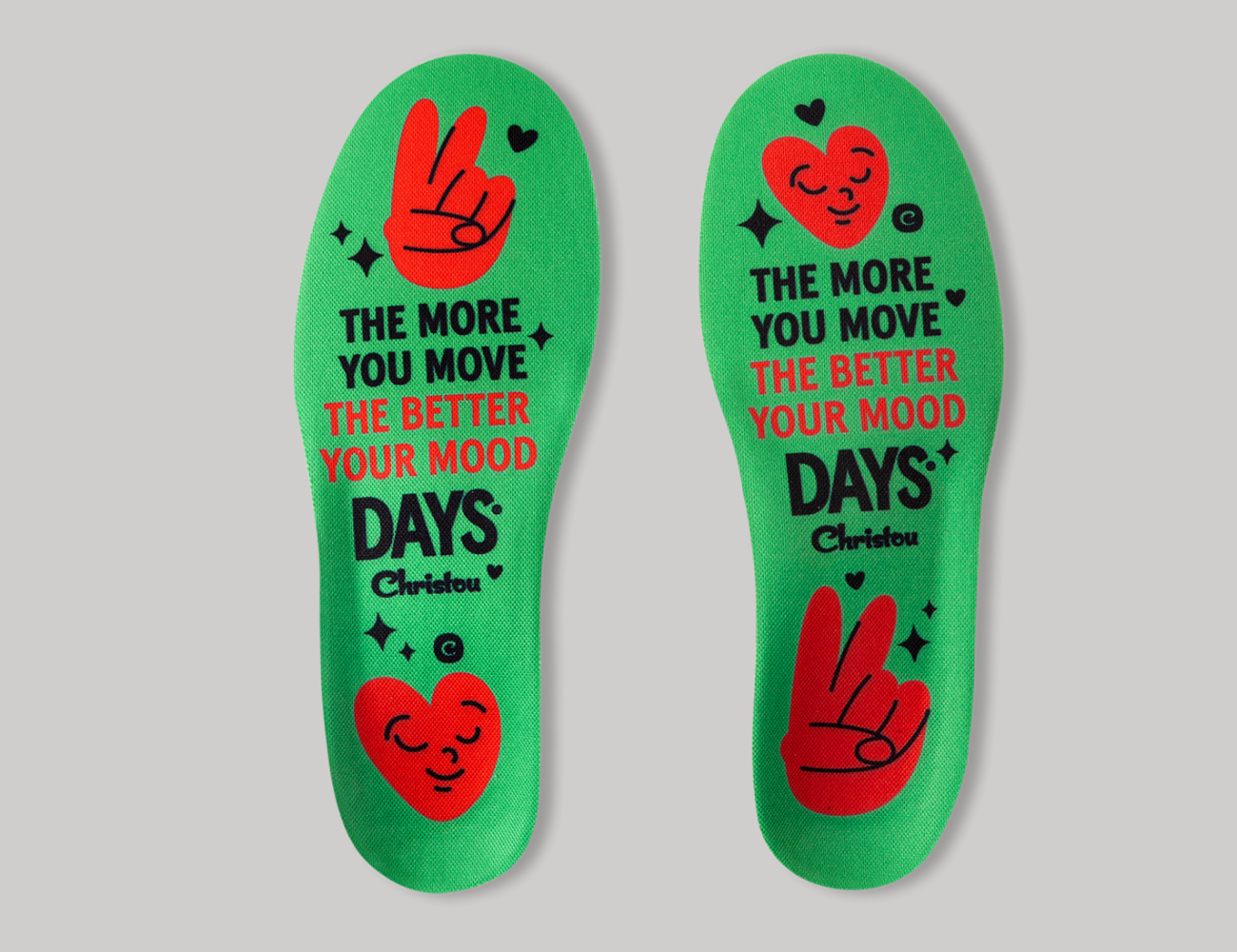 Ανατομικοί Πάτοι  για Ενήλικες Move Your Mood Comfy Green