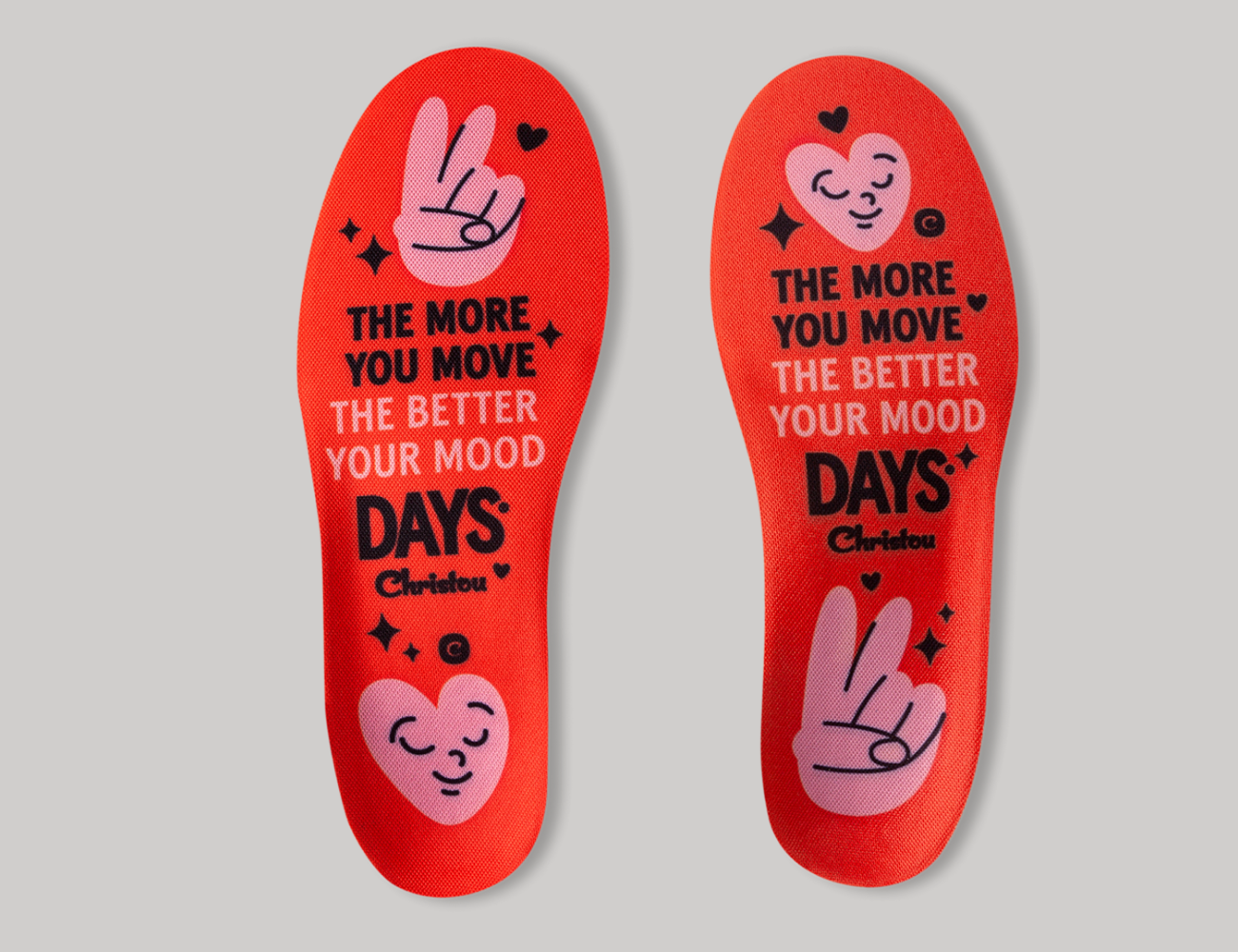 Ανατομικοί Πάτοι για Ενήλικες Move your Mood Comfy Red