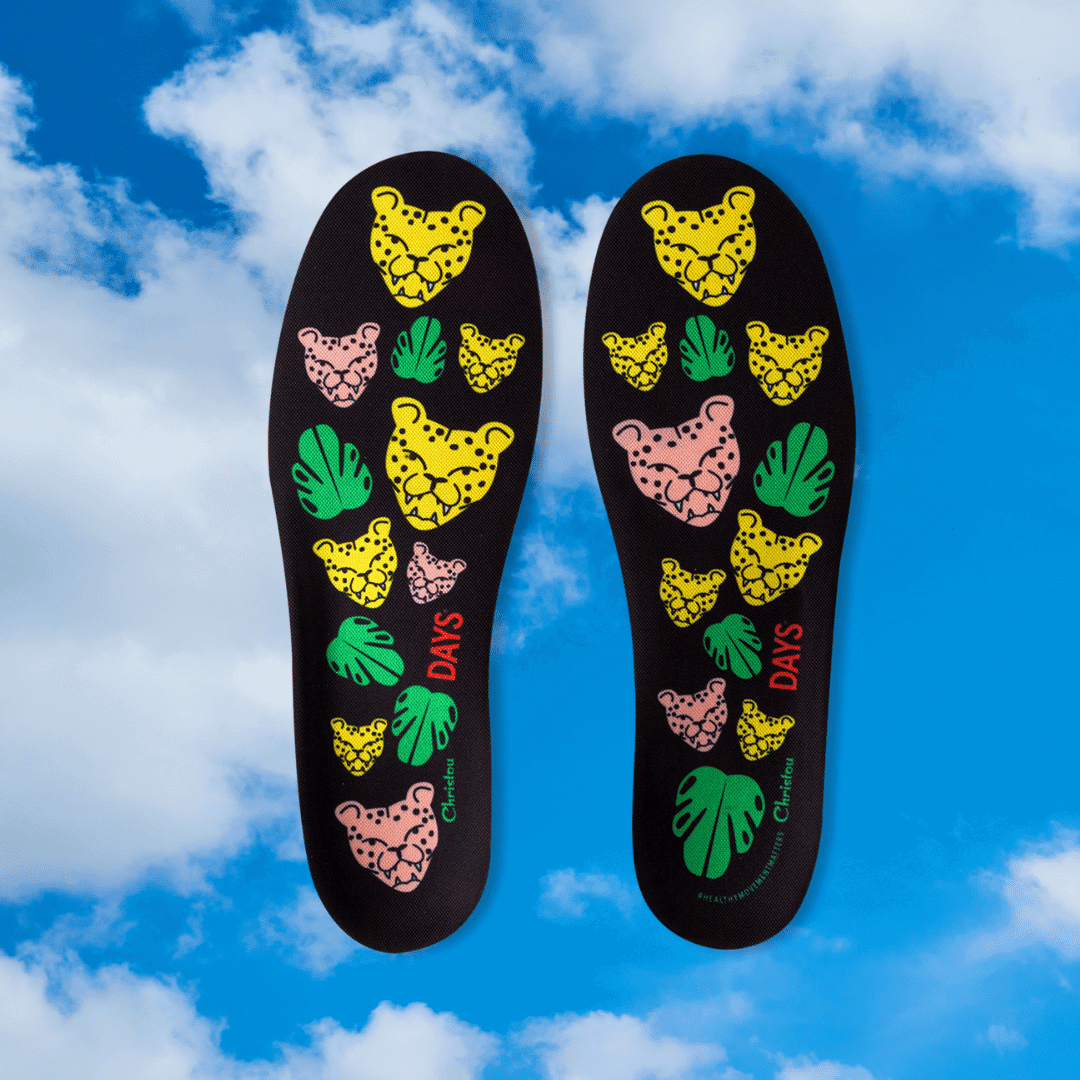 Ανατομικοί Πάτοι για Παιδιά Cheetahs Comfy Black