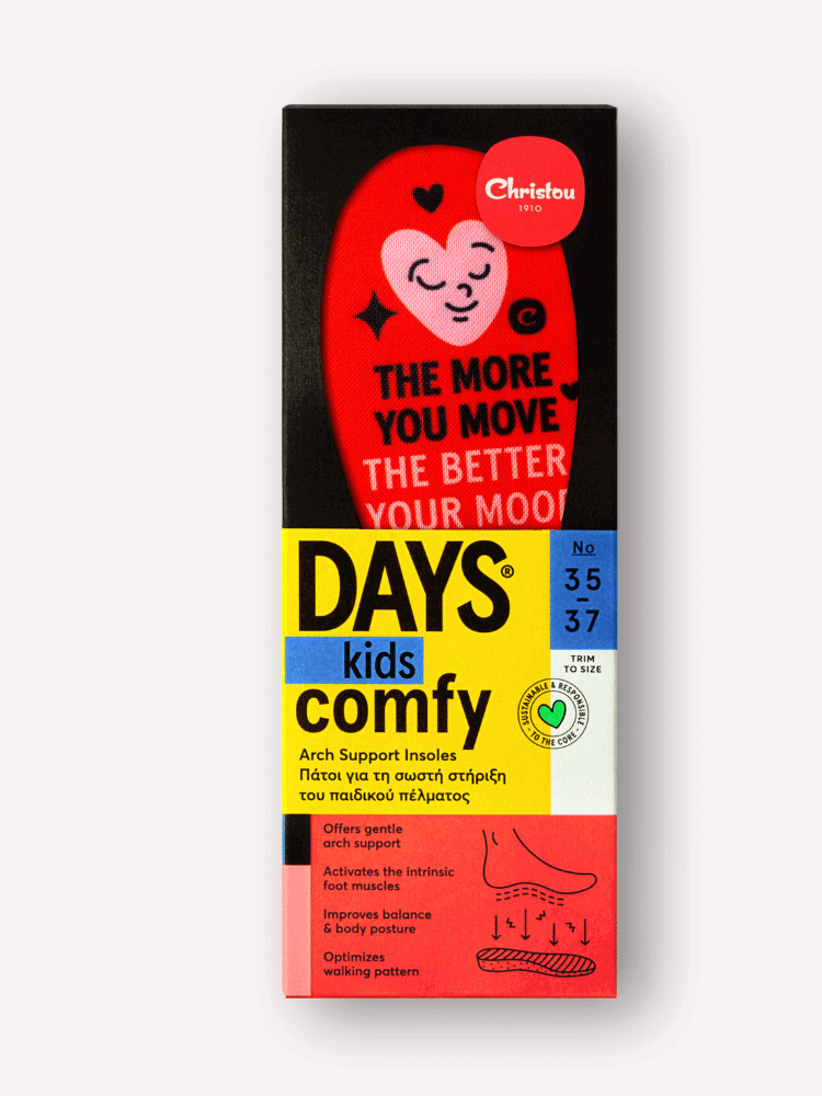 Ανατομικοί Πάτοι για Παιδιά Move your Mood Comfy Red