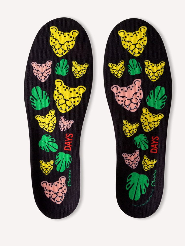 Ανατομικοί Πάτοι για Παιδιά Cheetahs Comfy Black
