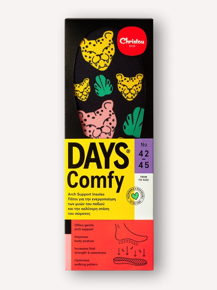 Ανατομικοί Πάτοι για Ενήλικες Cheetahs Comfy Black