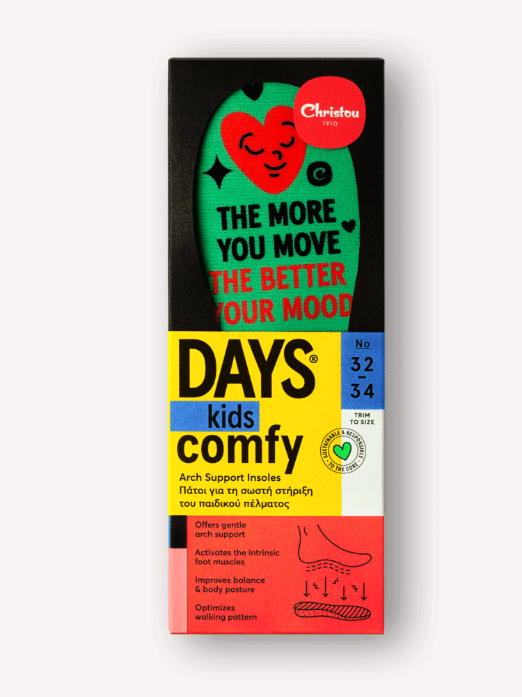 Ανατομικοί Πάτοι για Παιδιά Move Your Mood Comfy Green