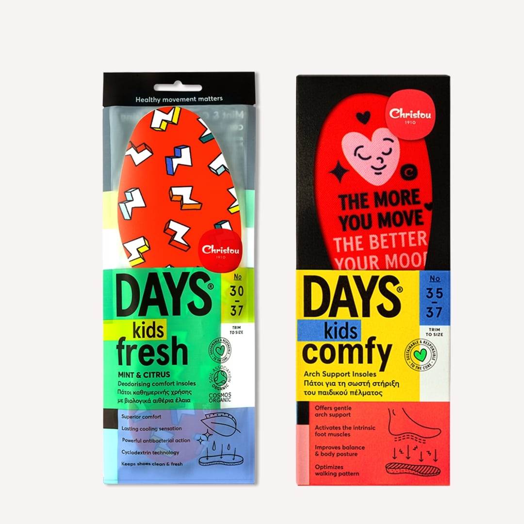 Πακέτο Γνωριμίας 2τμχ: Πάτοι Days: 1 Ανατομικός + 1 Αρωματικός