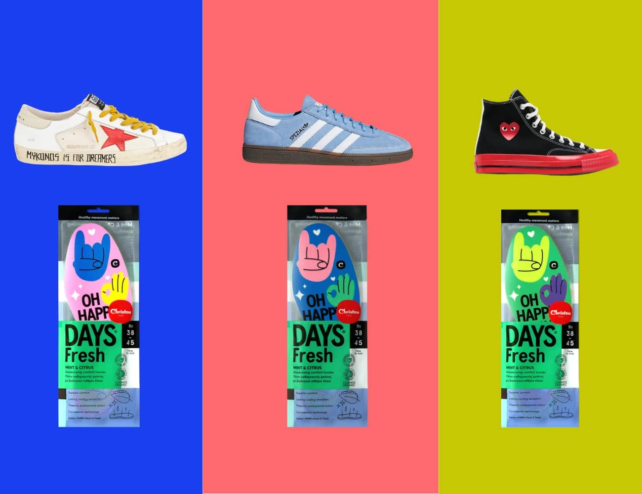 Oh happy Days – Dress your shoes Σετ 3τμχ.