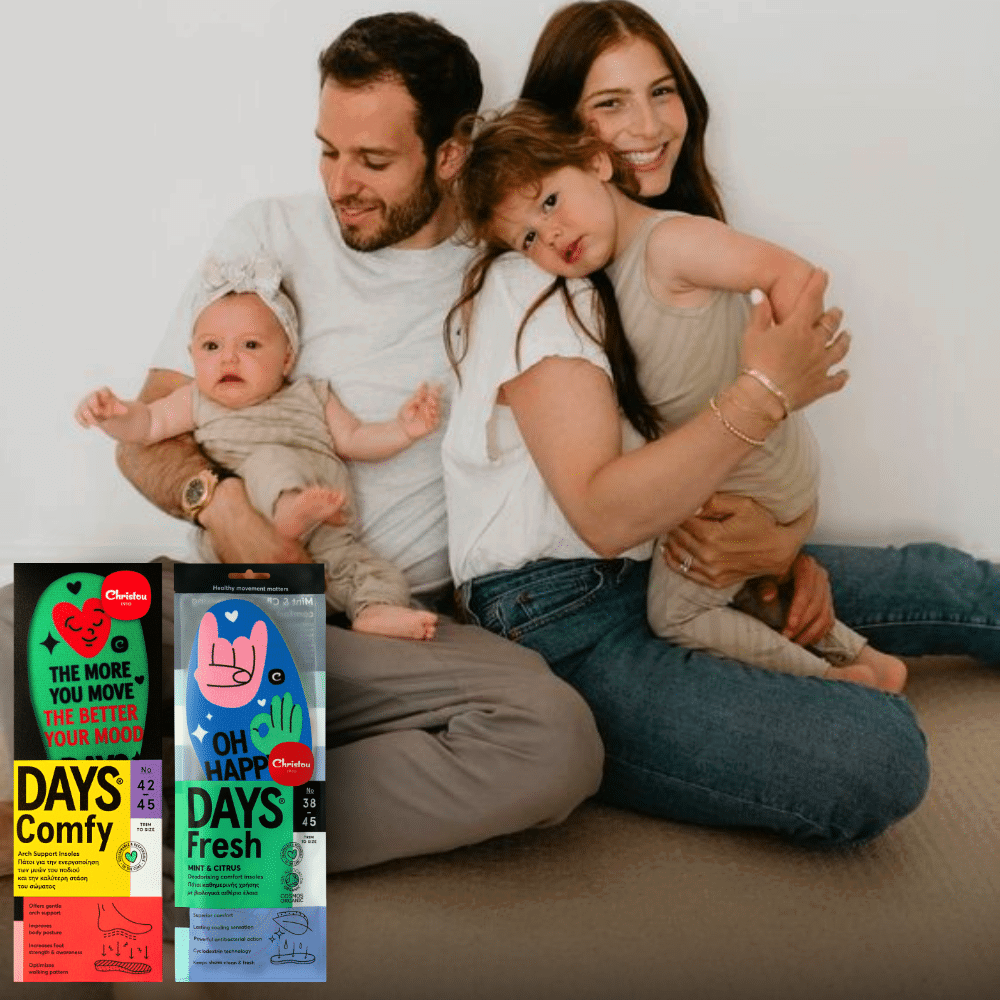 Family of 4: Σετ 4 Ανατομικοί + 4 Αρωματικοί Πάτοι Days