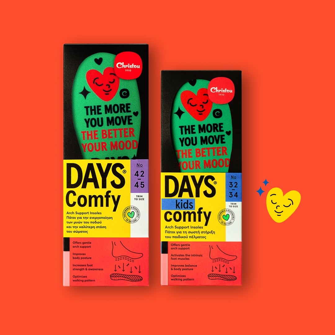 Πακέτο 2 Ανατομικοί Πάτοι Days Comfy