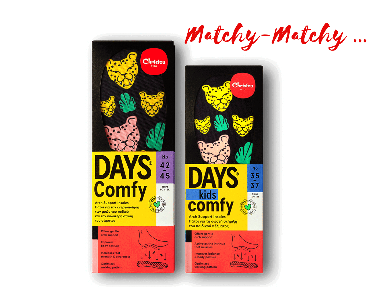 Πακέτο 2 Ανατομικοί Πάτοι Days Comfy