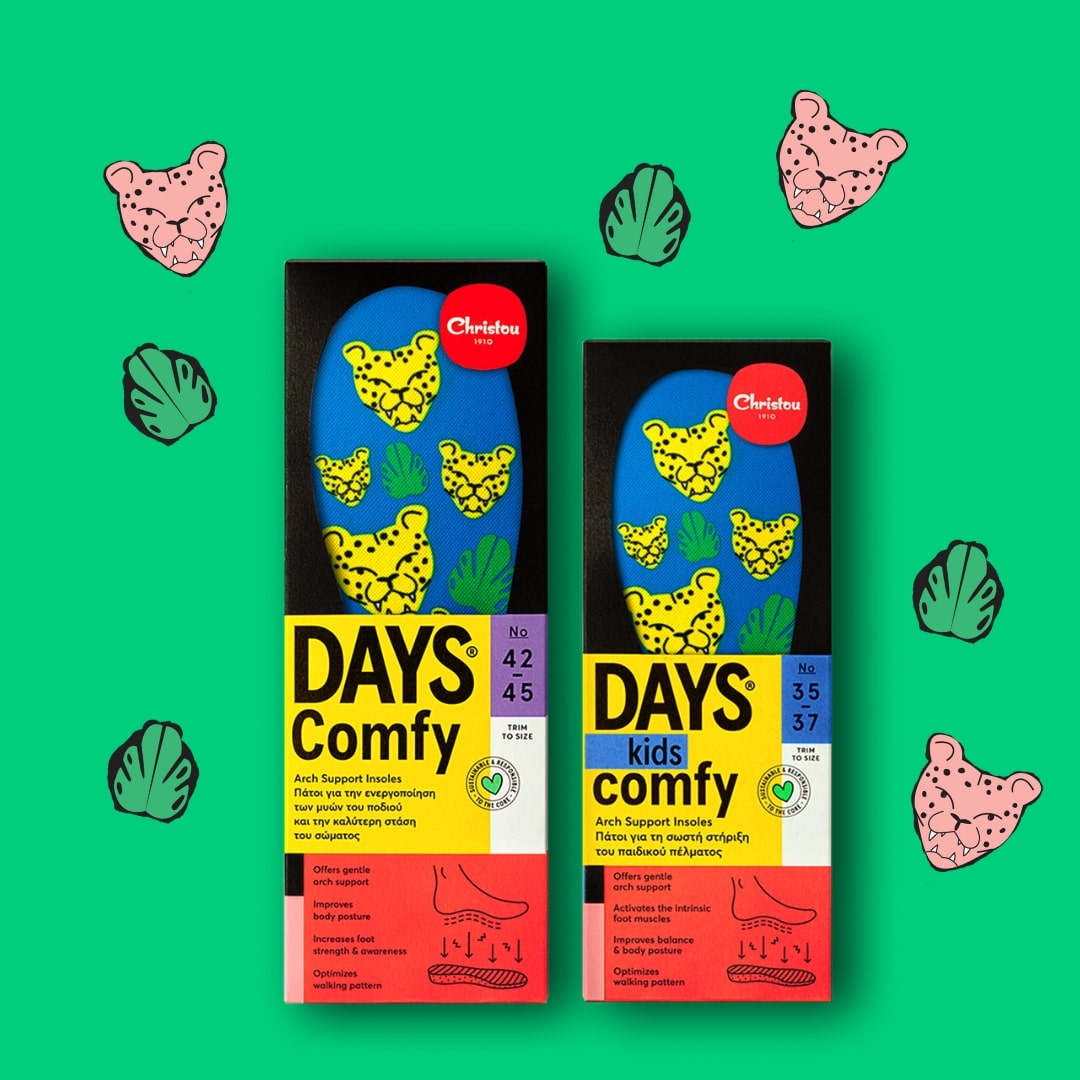 Πακέτο 2 Ανατομικοί Πάτοι Days Comfy