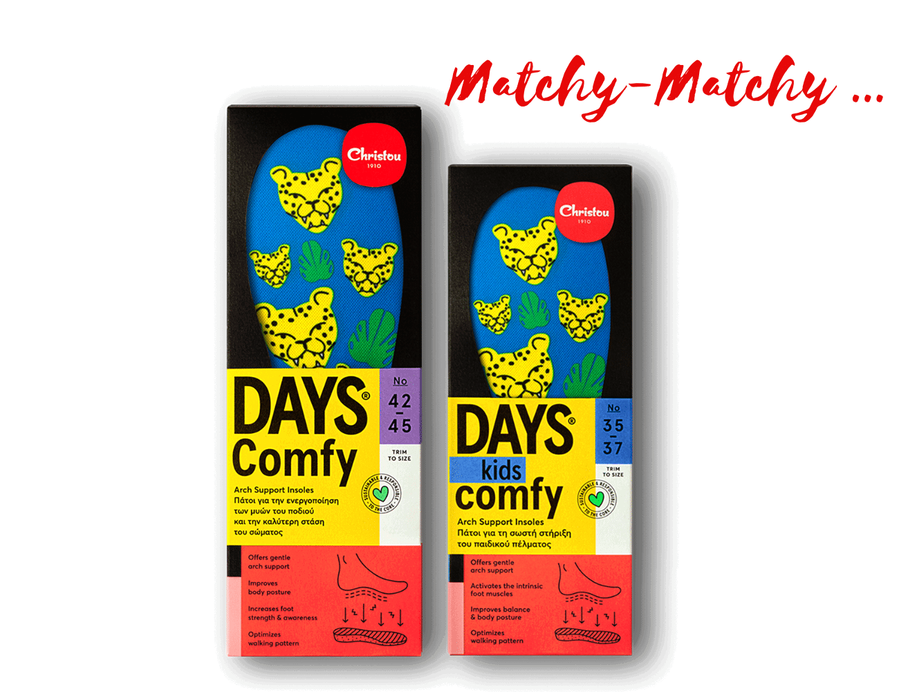 Πακέτο 2 Ανατομικοί Πάτοι Days Comfy