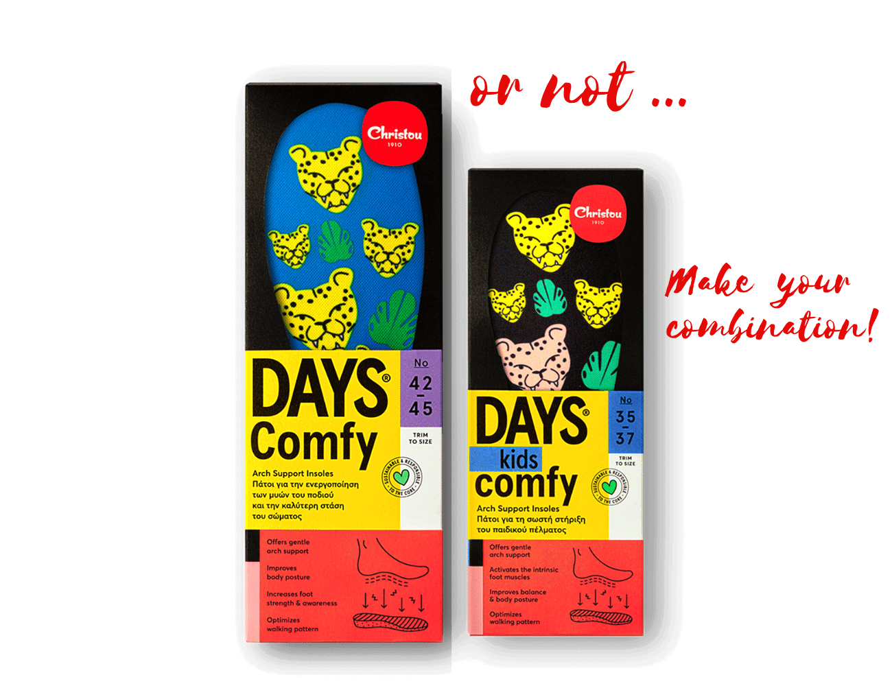 Πακέτο 2 Ανατομικοί Πάτοι Days Comfy