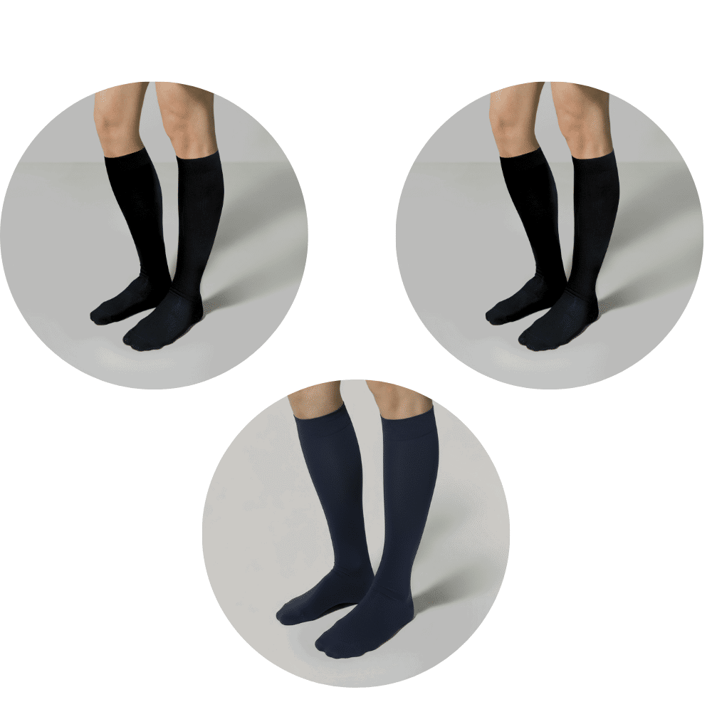 Πακέτο 3 Αντρικές Κάλτσες Τεχνολογίας Συμπίεσης Light Edition 16-20mmHg- χρώματος της επιλογής σας