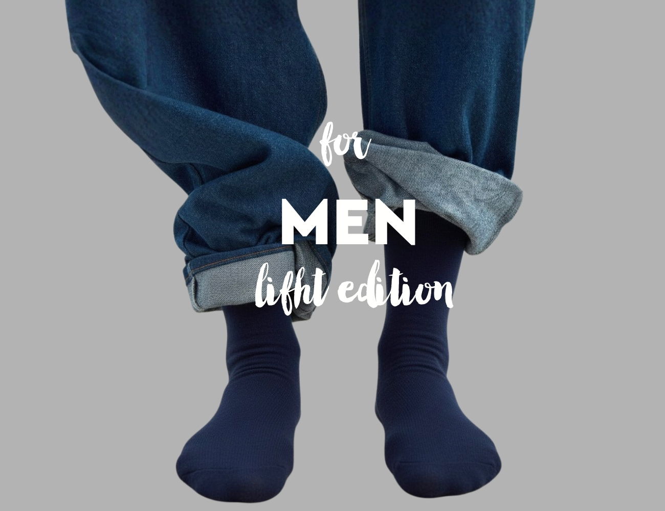 Πακέτο 3 Αντρικές Κάλτσες Τεχνολογίας Συμπίεσης Light Edition 16-20mmHg-Navy Blue