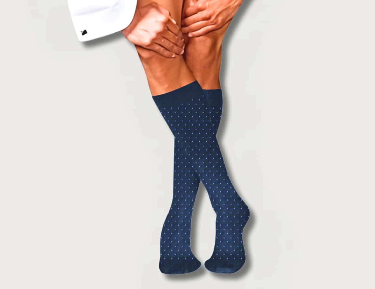 Αντρικές Κάλτσες Τεχνολογίας Συμπίεσης Swiss Dots με Βαμβάκι 15-20 mmHg