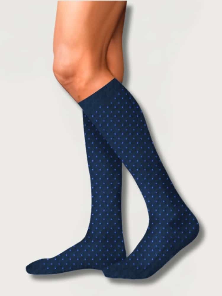 Αντρικές Κάλτσες Τεχνολογίας Συμπίεσης Swiss Dots με Βαμβάκι 15-20 mmHg