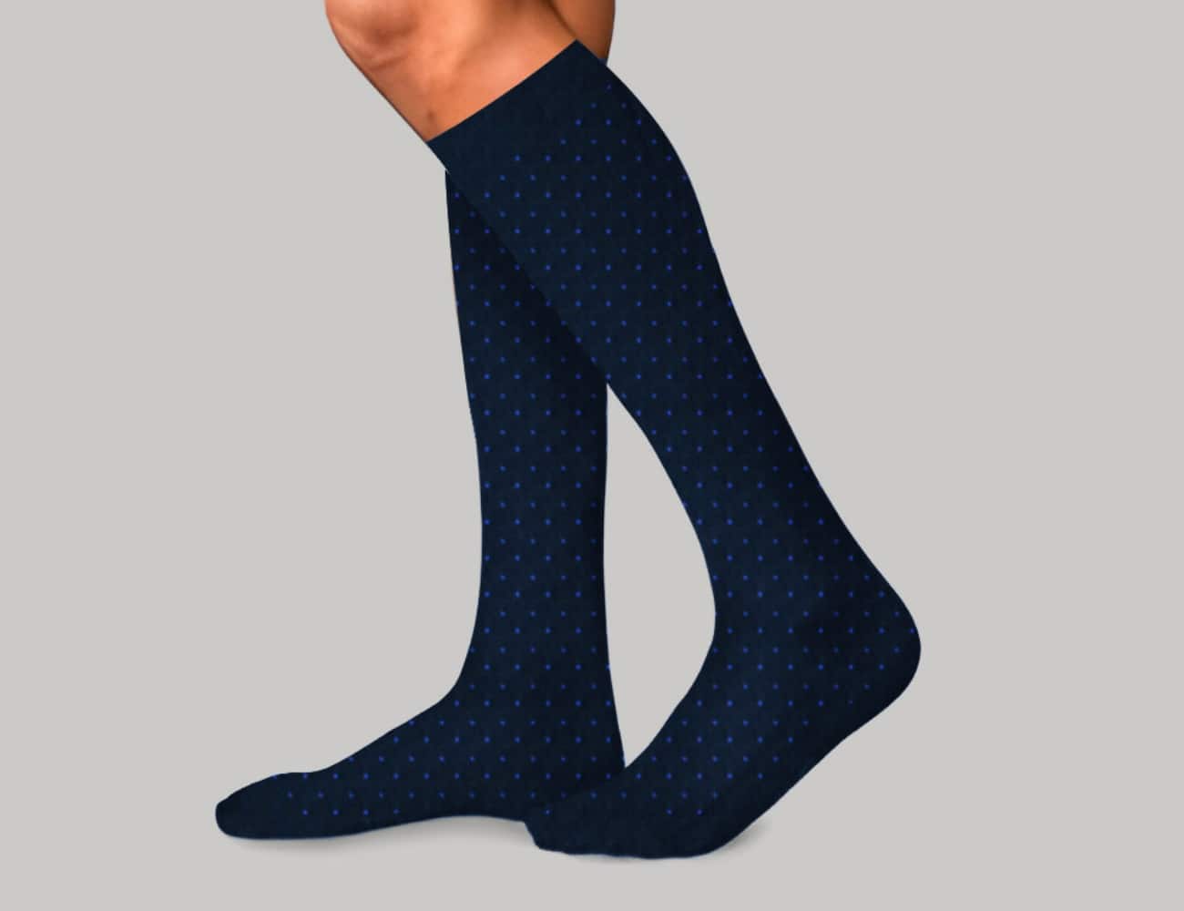 3 Αντρικές Κάλτσες Τεχνολογίας Συμπίεσης Swiss Dots με Βαμβάκι