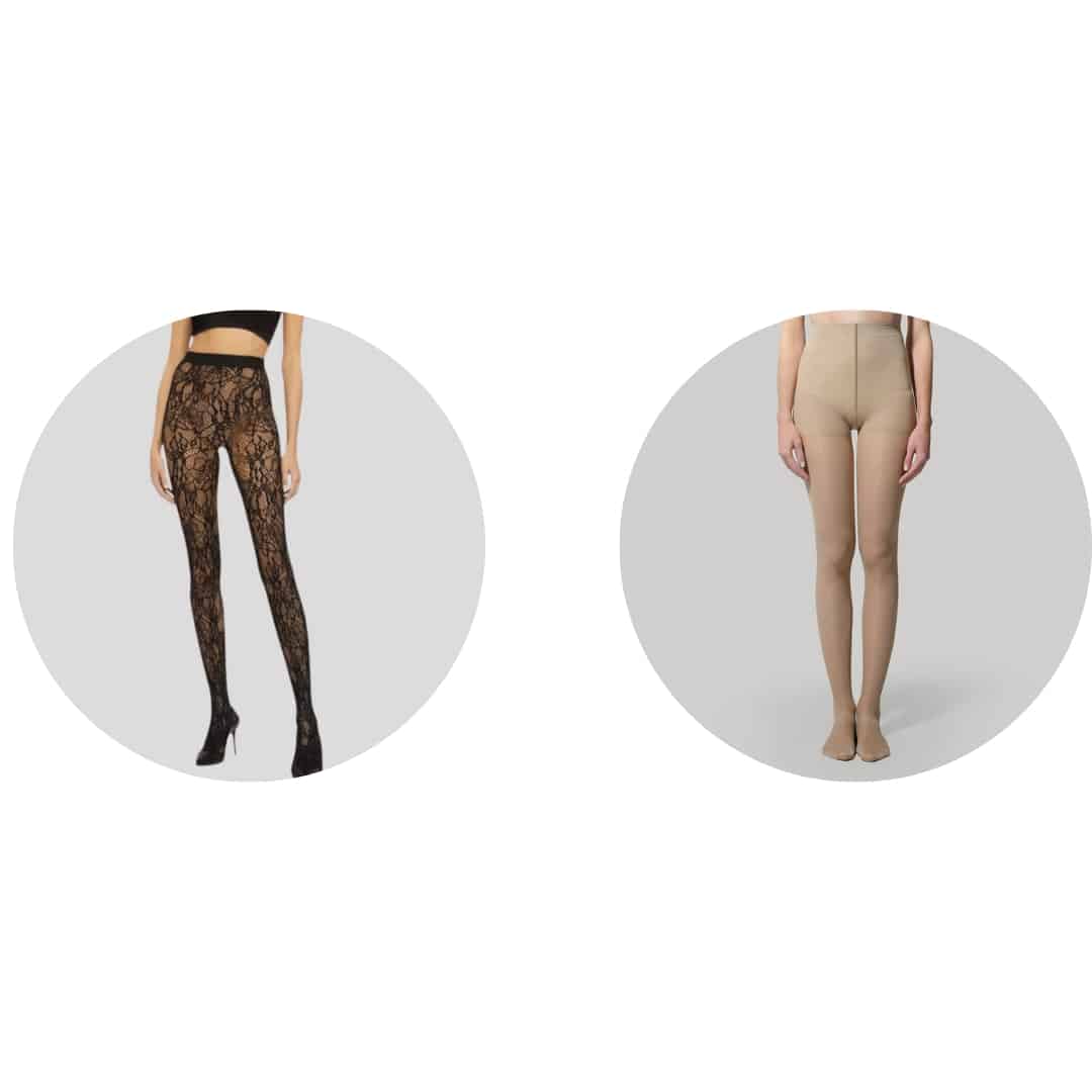 Πακέτο: 1 Καλσόν florence floral lace cut out + 1 Καλσόν Τεχνολογίας Συμπίεσης 140 DEN -χρώματος της επιλογής σας