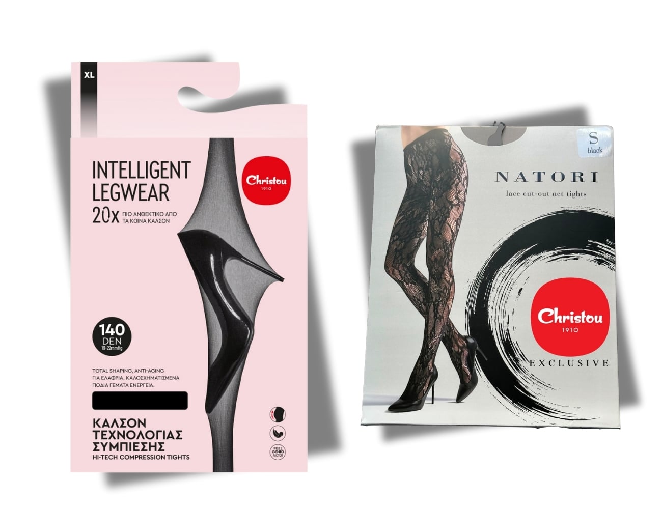 Πακέτο: 1 Καλσόν florence floral lace cut out + 1 Καλσόν Τεχνολογίας Συμπίεσης 140 DEN -χρώματος της επιλογής σας