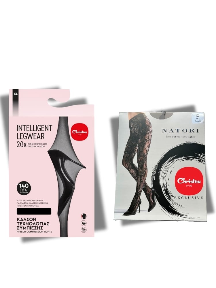 Πακέτο: 1 Καλσόν florence floral lace cut out + 1 Καλσόν Τεχνολογίας Συμπίεσης 140 DEN -χρώματος της επιλογής σας