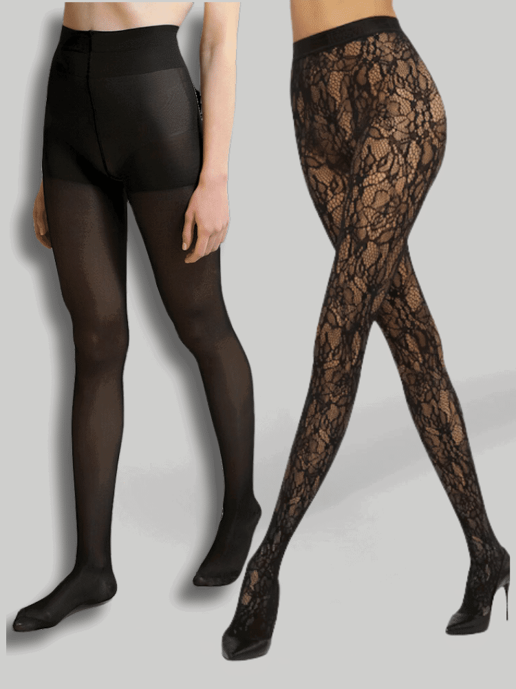 Xmas Combo: 1 Καλσόν florence floral lace + 1 Καλσόν Τεχνολογίας Συμπίεσης 140 DEN