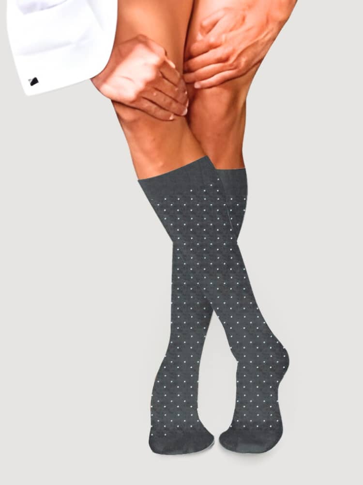 Αντρικές Κάλτσες Τεχνολογίας Συμπίεσης Swiss Dots με Βαμβάκι 15-20 mmHg