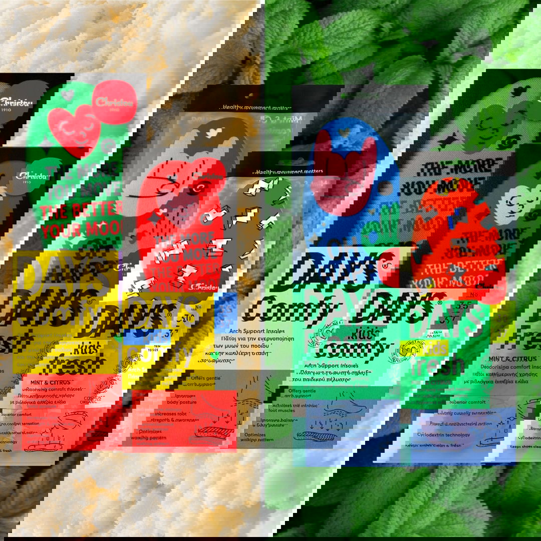 Family Pack : 2 Ανατομικοί + 2 Αρωματικοί Πάτοι Days