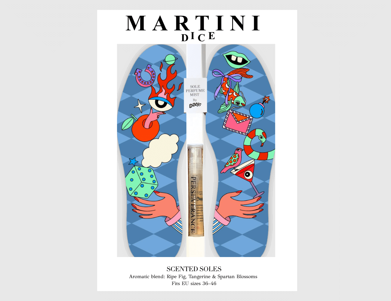Martini Dice Αρωματικός Πάτος – Blue