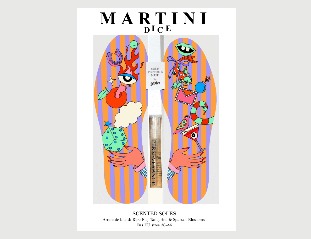 Martini Dice Αρωματικός Πάτος – Colored