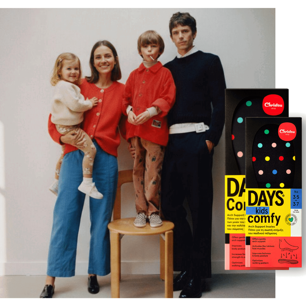 Family Pack Πακέτο 2+2 Ανατομικοί Πάτοι Days Comfy -30%