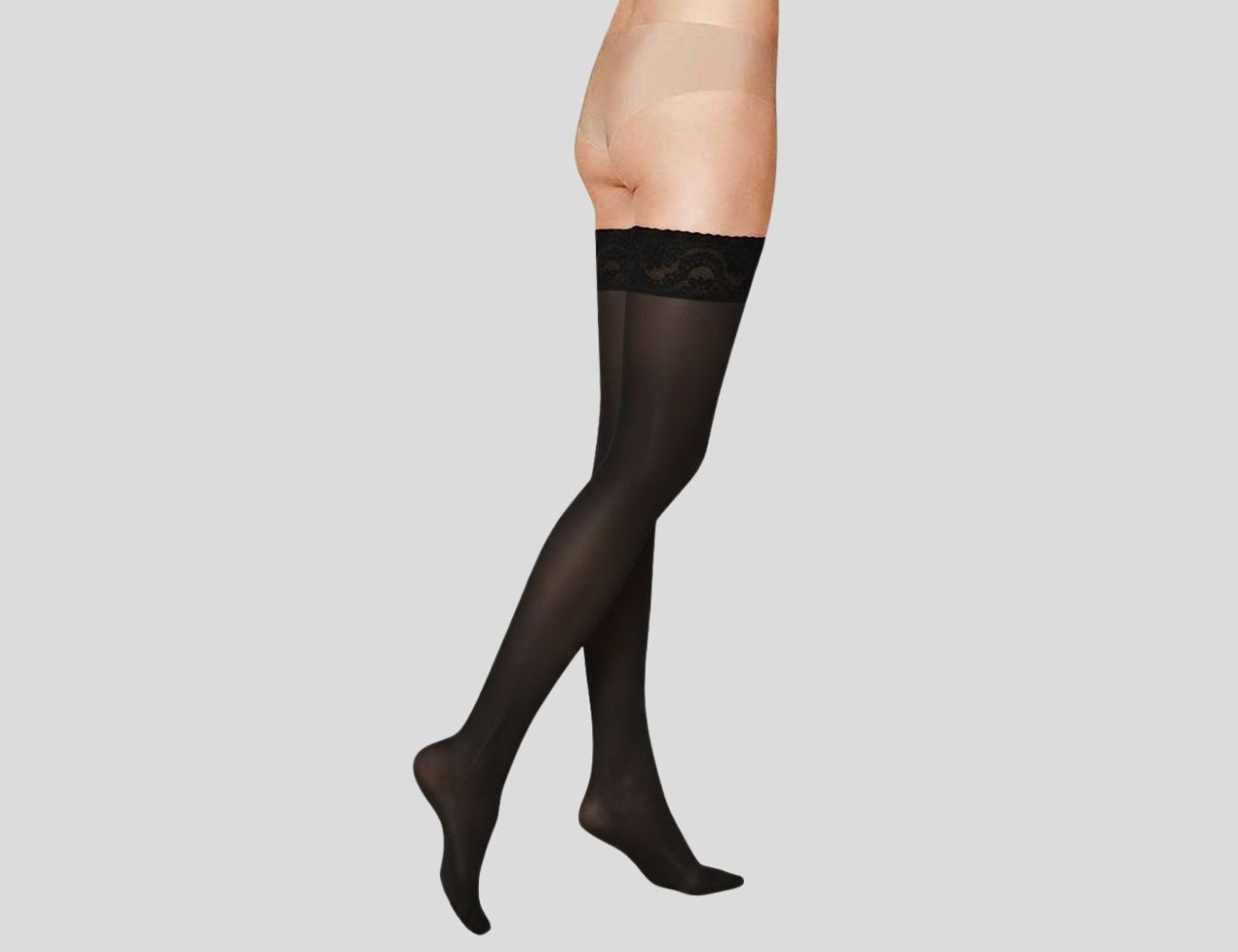 Scudotex Κάλτσες Ριζομηρίου με σιλικόνη stay up Τεχνολογίας Συμπίεσης 70Den