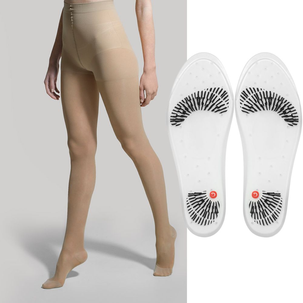 Sculpt & Walk Duo: Καλσόν Συμπίεσης + Ανατομικοί Πάτοι Σιλικόνης