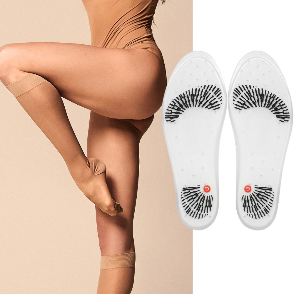 Η λύση στην ορθοστασία : Γυναικείες Κάλτσες Τεχνολογίας Συμπίεσης + Ανατομικοί Πάτοι Σιλικόνης