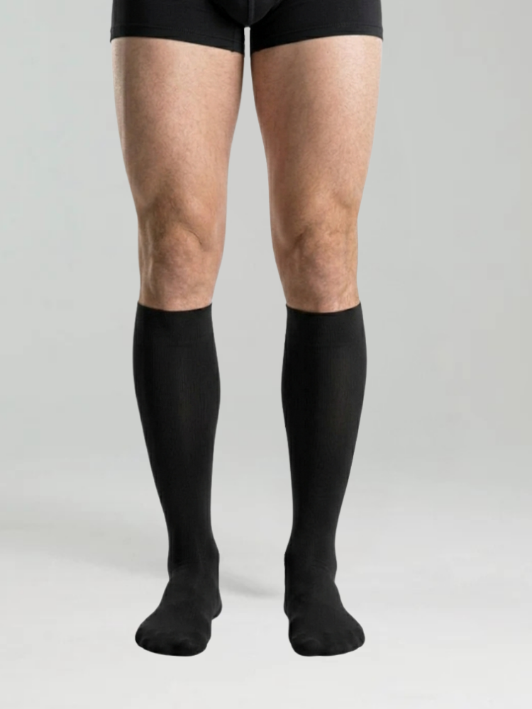 Scudotex Μαύρες Ανδρικές Κάλτσες Τεχνολογίας Συμπίεσης με ίνες Ασημιού 17-20mmHg