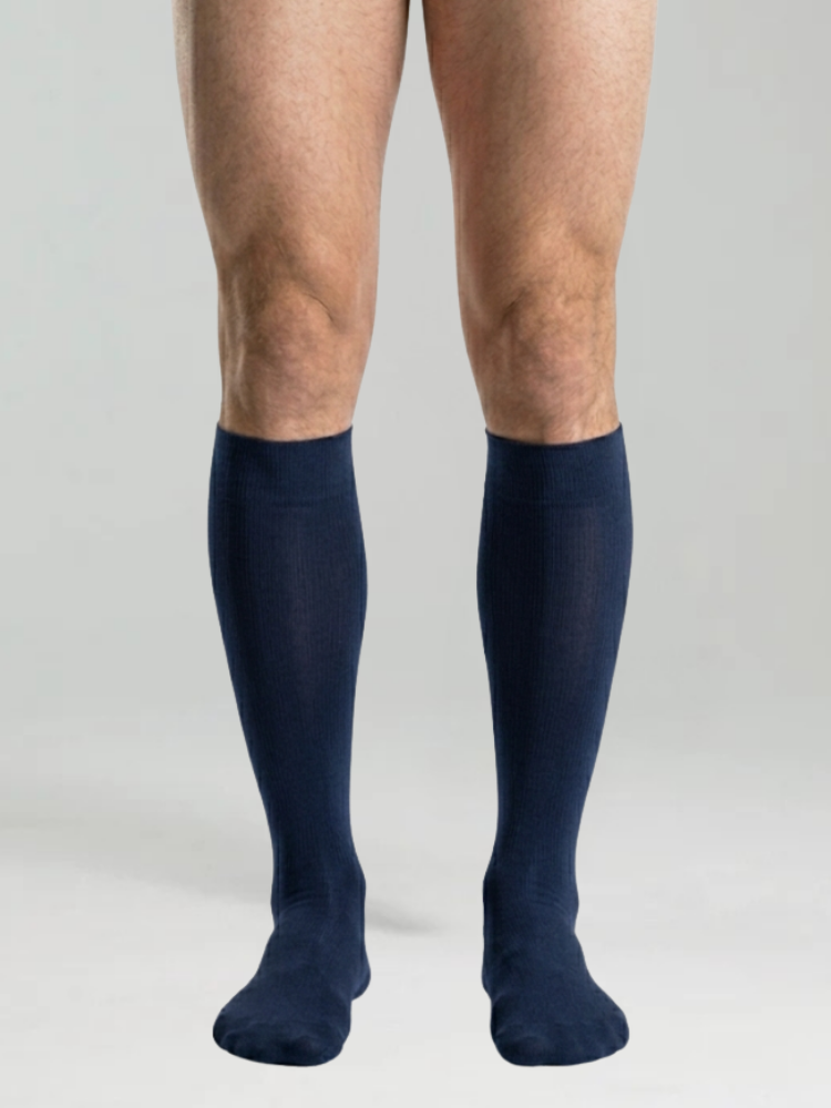 Scudotex Μπλε Ανδρικές Κάλτσες Τεχνολογίας Συμπίεσης 18-21 mmHg με ίνες ασημιού