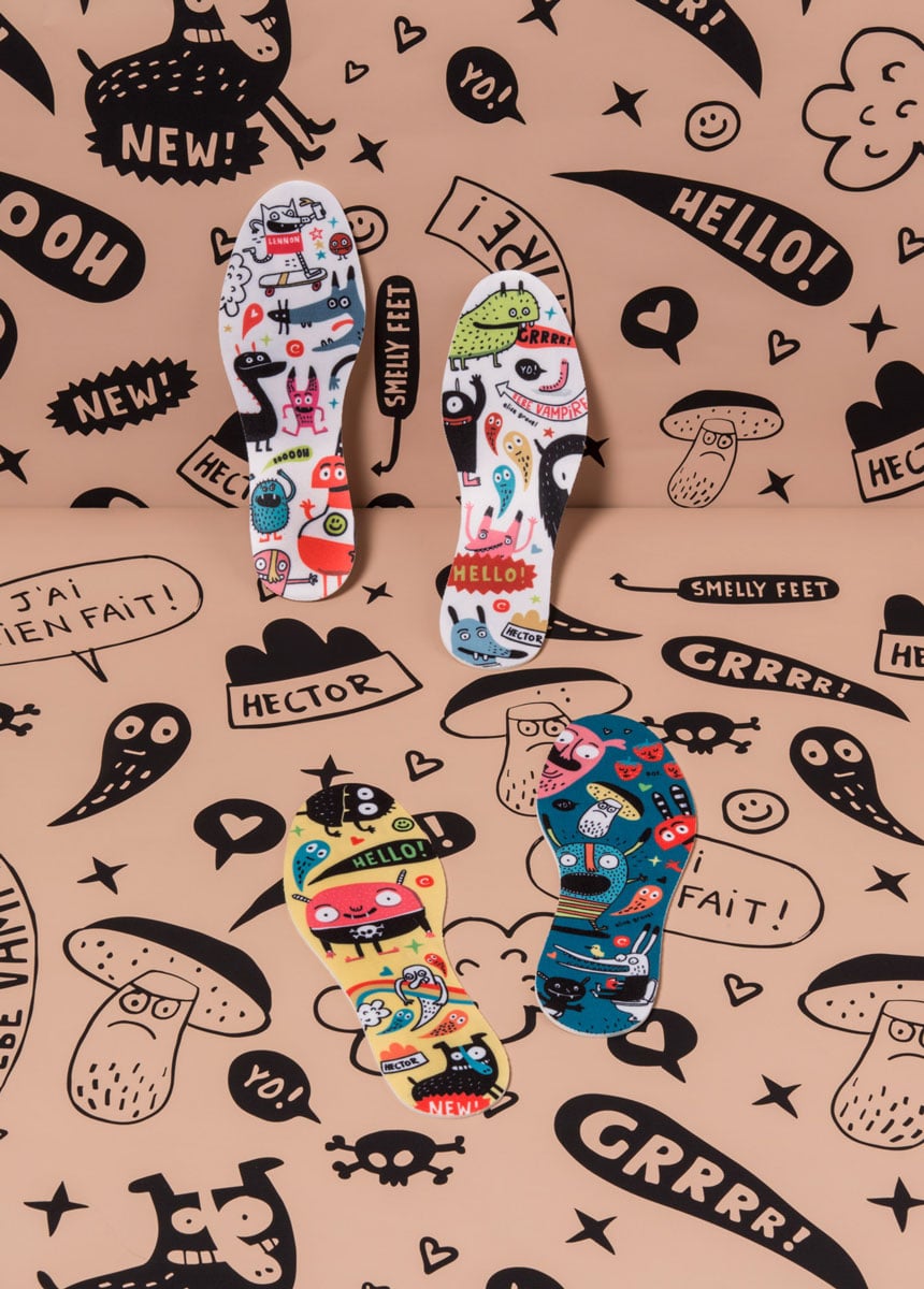 Ανατομικοί Πάτοι για Παιδιά Σειρά Monsters AB/CD