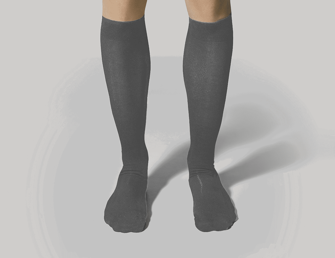 Graduated Compression Knee-High Cotton Socks for Men