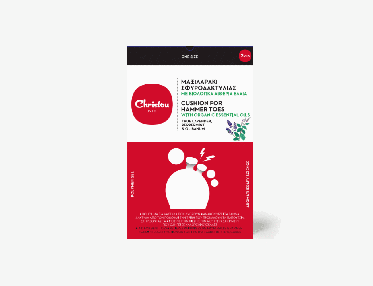 Hammer Toes Cushion with Bio-Organic Essential Oils