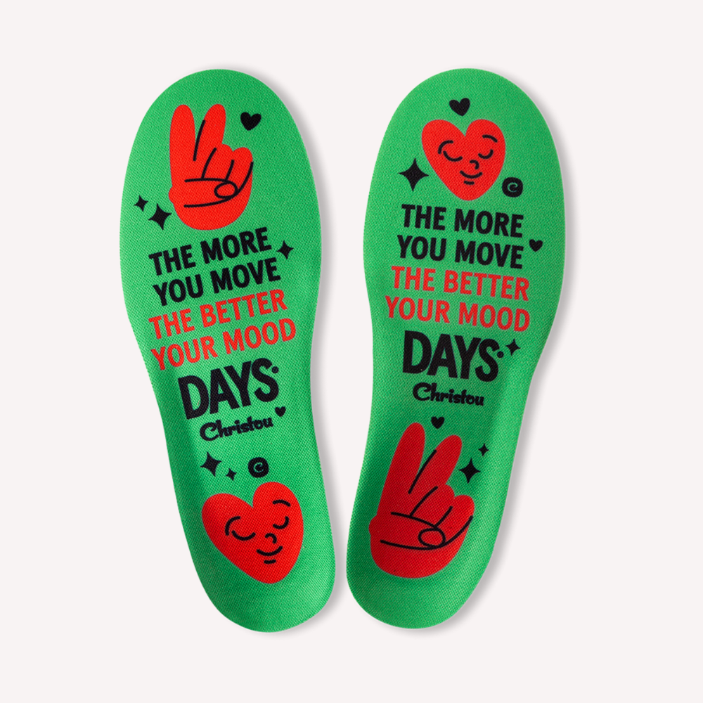 Anatomical Kids Insoles Move Your Mood Comfy Green