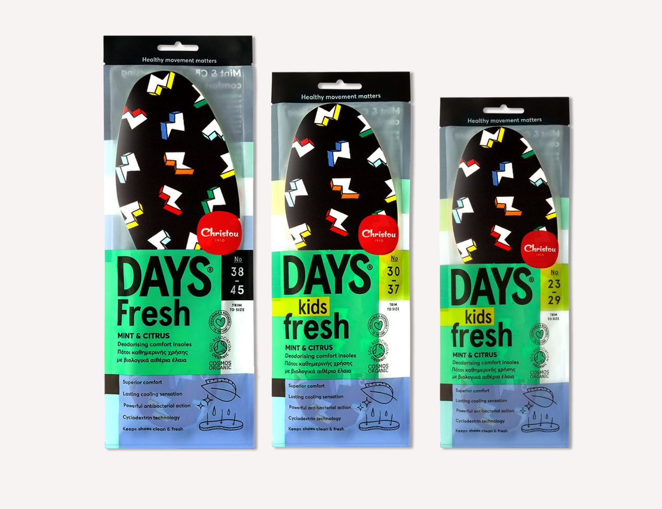 Aromatical Insoles Fresh Thunderbolts Βlack