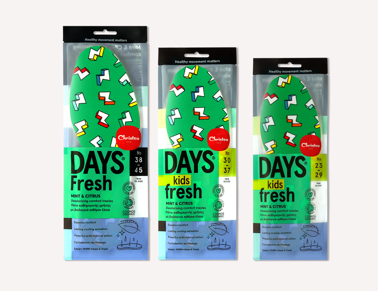 Aromatical Insoles Fresh Thunderbolts Green