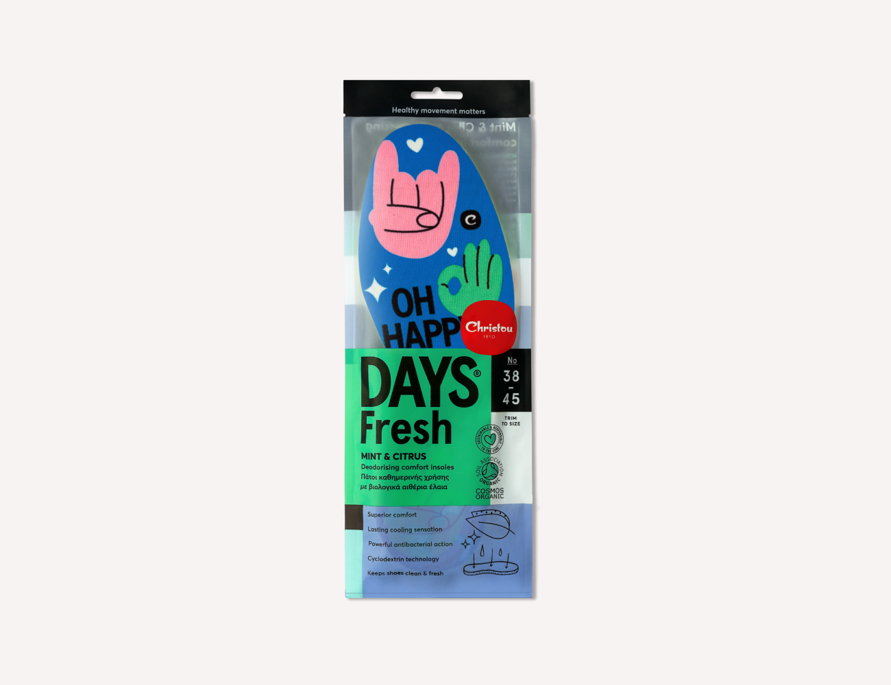 Aromatical Insoles Fresh Oh Happy Days Fresh Blue