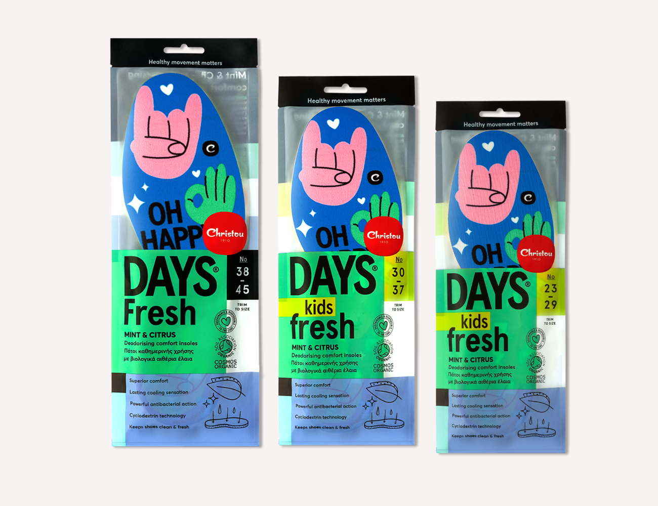 Aromatical Insoles Fresh Oh Happy Days Fresh Blue