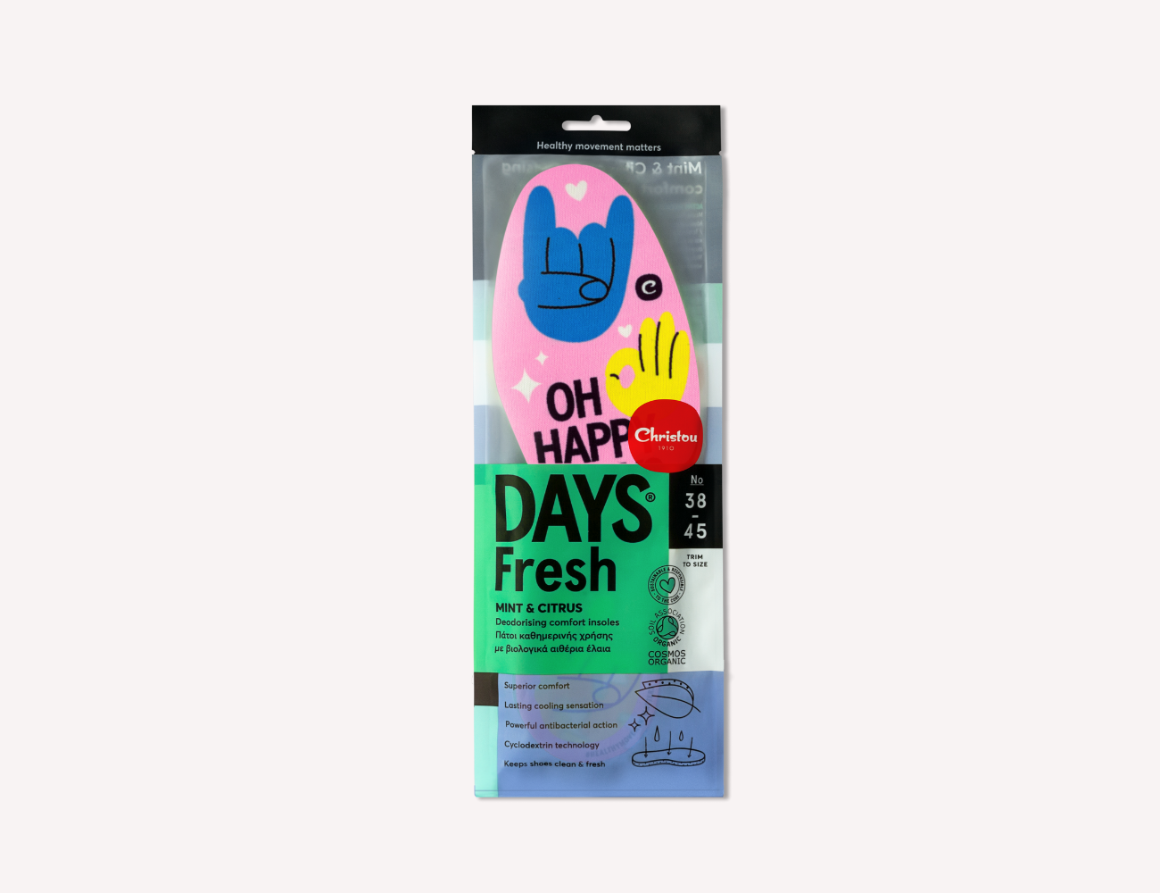 Aromatic Insoles Fresh Oh Happy Days Pink
