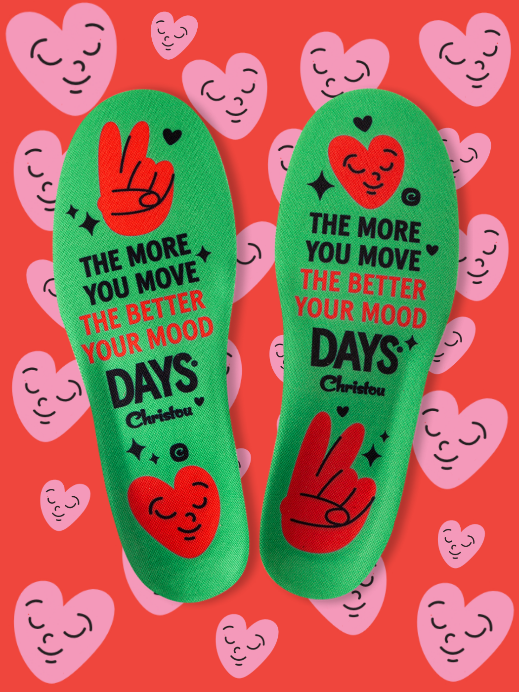 Anatomical Kids Insoles Move Your Mood Comfy Green