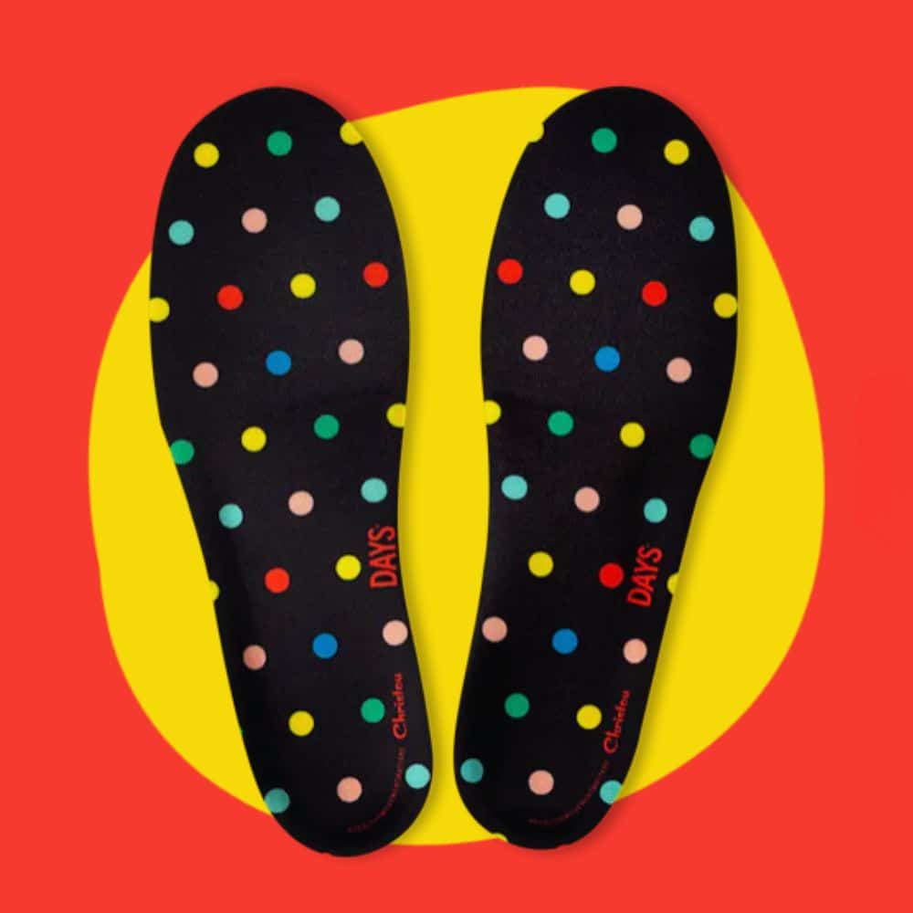 Anatomical Adult Insoles Polka Dot Comfy
