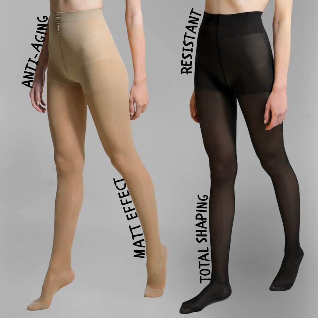 2 Graduated Compression Tights Set